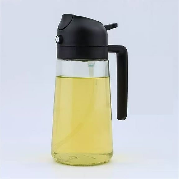 WEIKE Kitchen dual-purpose oil spray bottle with fine atomizing nozzle (470ml)