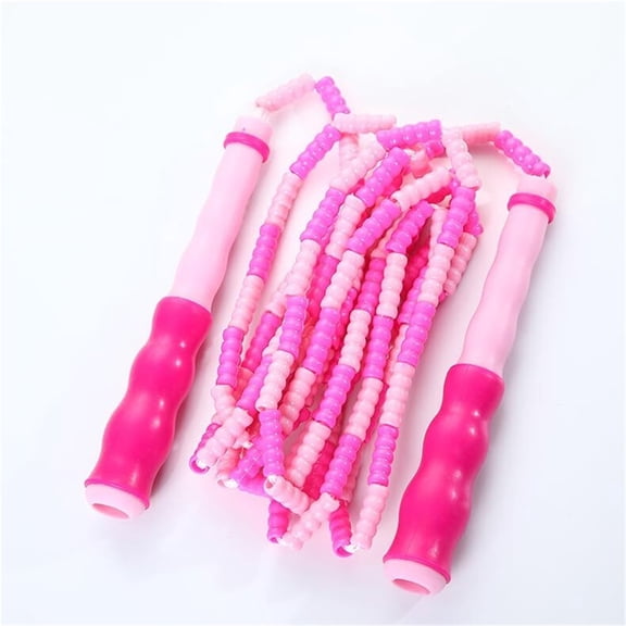 WEIKE Soft bead jump rope, no winding jump rope, adjustable length jump rope, fitness jump rope