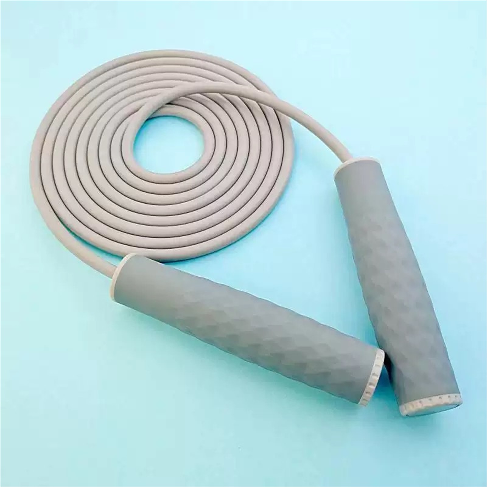 WEIKE Weight-bearing and thick professional skipping rope, adjustable length & silicone comfortable grip