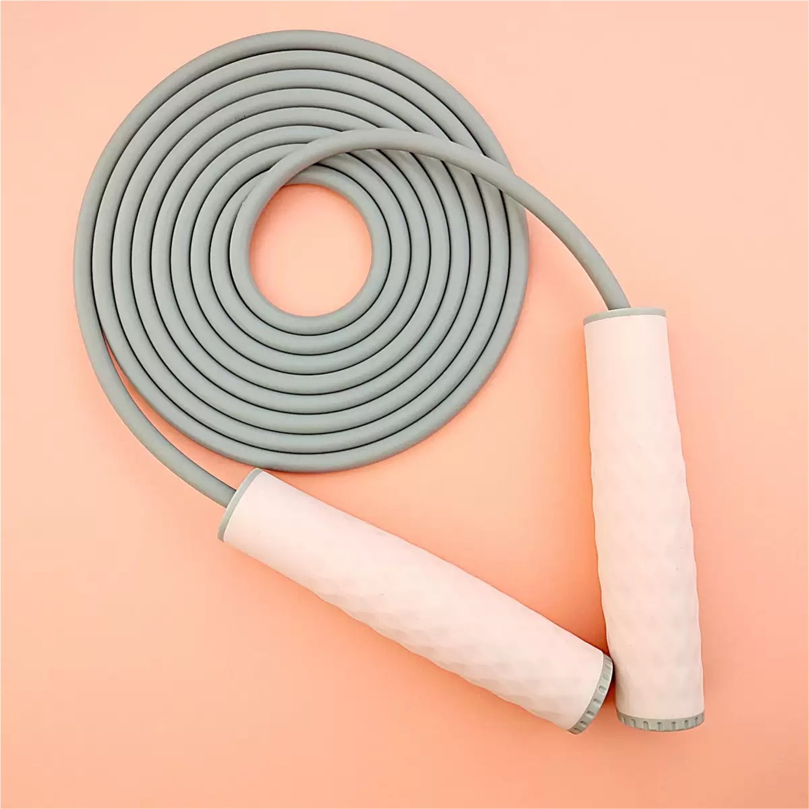 WEIKE Weight-bearing and thick professional skipping rope, adjustable length & silicone comfortable grip