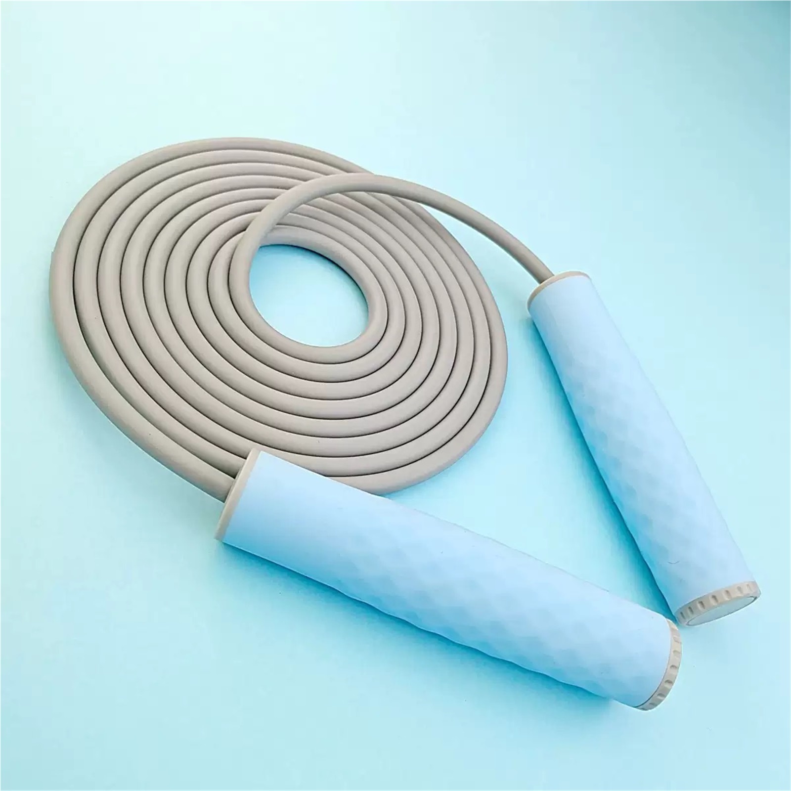 WEIKE Weight-bearing and thick professional skipping rope, adjustable length & silicone comfortable grip