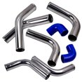 WEILAI 2.5” Universal Aluminum Intercooler Turbo Piping Pipe Kit+