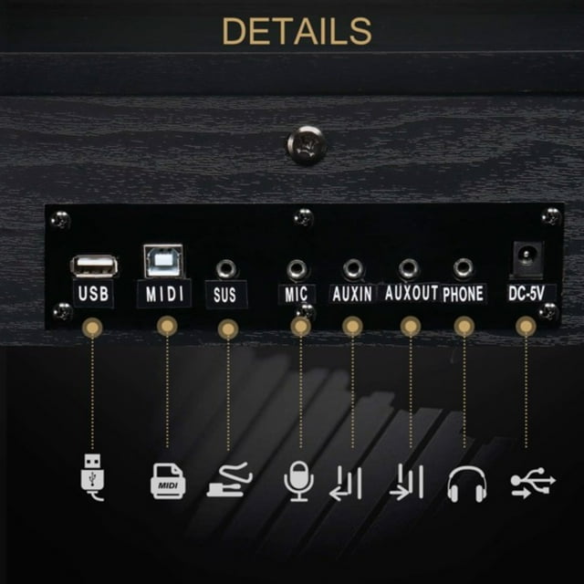 WEILAI GPP100 61 Key Piano SemiWeighted Standard Keyboards Digital