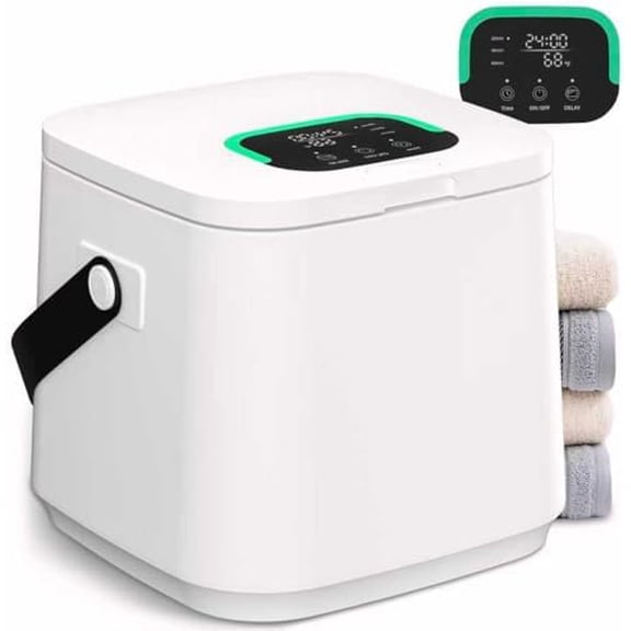 WEILAlANTIAN Towel Warmer,Towel Warmers for Bathroom with Timer & Child Lock, Electric Bathroom Warmer for Towels, Robes, and Blankets, Adjustable Heat Settings (20/40/60Mins)