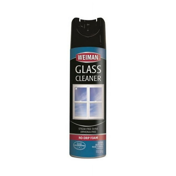 WEIMAN Foaming Glass Cleaner 19 oz Aerosol Spray Can, 6/Carton