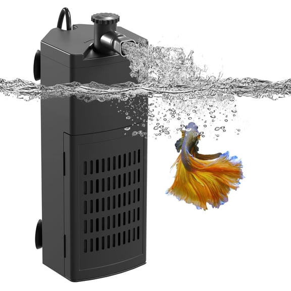 WEINFUN Aquarium Internal Filter, Upgraded Fish Tank Filters with 3-Stage Filtration Trio, Adjustable Water Flow