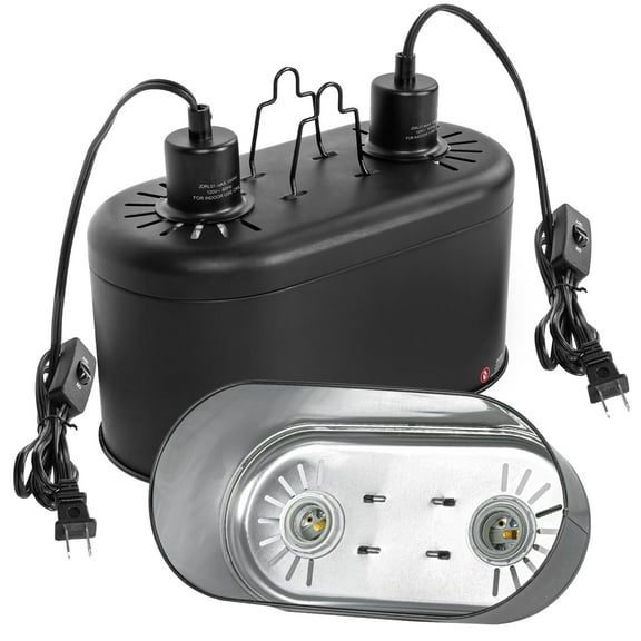 WEINFUN Reptile Heat Lamp Fixture,150W UVA & UVB Reptile Light Fixture for Bearded Dragon Tank