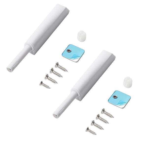WEIOUKC 2PC Push Open Latches for Cabinets & Drawers,Hardware for Hidden Door Push Release Drawer Pull Tip on Closet Locking Strong Pop Out