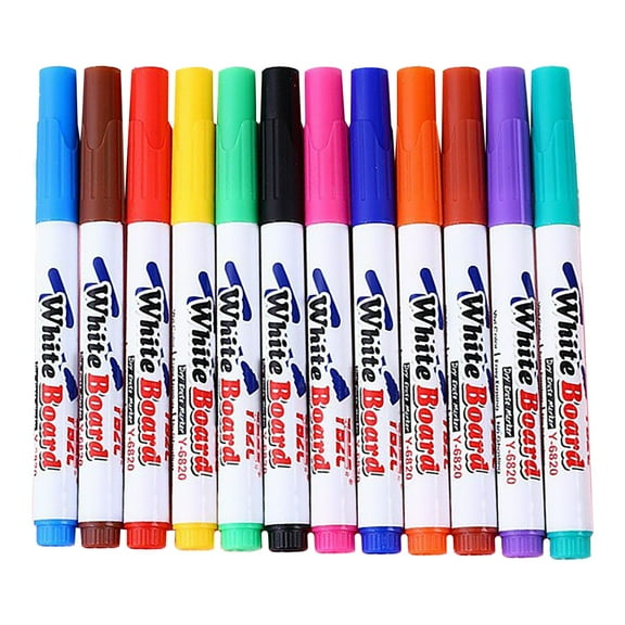 WEIOUKC 8/12 Magical Floating Drawings Bundle, Water Doodle Pens with Ceramic Spoon, Create Levitating Art on Water, Mess-Free Fun for Little Artists