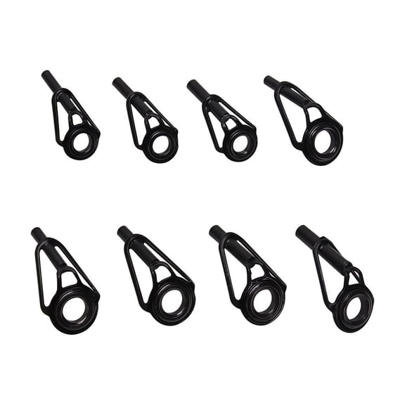 WEIOUKC 8-Pack Fishing Rod Tip Repair Kit Rod Top Tips Replacement, Stainless Steel Guide Repair Kit for Freshwater & Saltwater Rods