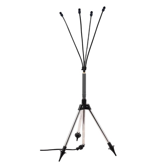 WEIOUKC Adjustable Standing Misting System for Patio, Portable Outdoor Atomizing Sprayer with 360 Flexible Nozzle and Leak-Proof Design, Cooling Mist Stand for Garden, Backyard and Poolside
