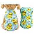thumbnail image 1 of WEIOUKC Adorable Yellow Dog Shirt â Spring & Summer Pattern Pet Clothes, Breathable & Lightweight,Lightweight Sun Protection Pet Clothes for Hot Weather, Medium, 1 of 1