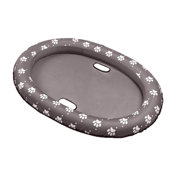 WEIOUKC Anti-Tear Dog Pool Float - Inflatable Dog Raft with Mesh Bed & Leash Hook, Summer Water Lounger for Cats & Dogs