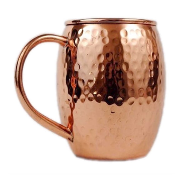 WEIOUKC Authentic Moscow Mule Copper Mugs with Copper Finish, Durable Glass for Bar & Home Drinkware