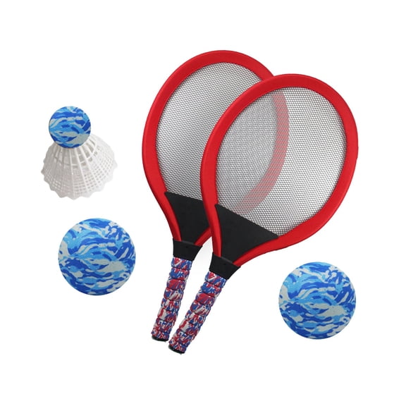 WEIOUKC Badminton Set, Light Paddle Ball Tennis Racket Outdoor Games Beach Toy Set