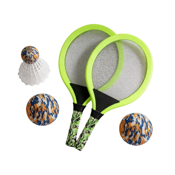 WEIOUKC Badminton Set, Light Paddle Ball Tennis Racket Outdoor Games Beach Toy Set