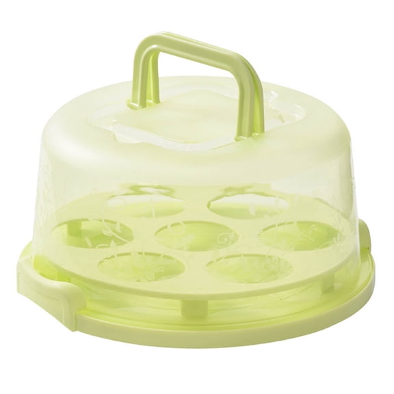 WEIOUKC Cake Carrier Storage Container, Transparent Dome Reusable Airtight Box,Cupcake Saver Cake Holder Serves for Doughnuts Cupcake Parties, Dustproof Food Storage