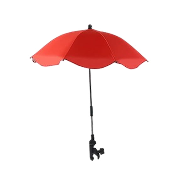 WEIOUKC Chair Umbrella with Clamp, Universal Adjustable Beach Chair Umbrella,360° Rotating Stroller Umbrella with Clip, Universal UV Sun Shade Parasol for Baby Pram