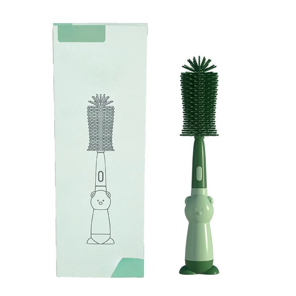 WEIOUKC Chemimoso Cup Cleaning Brush,Silicone Baby Bottle Brush with Stand,360 Scratch-Free Portable Travel Cleaning Kit for Cups & Water Bottles