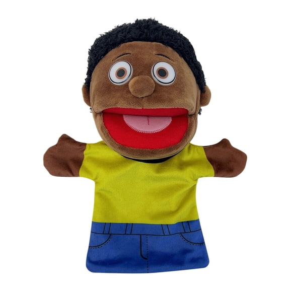 WEIOUKC Family Plush Hand Puppet Set with Movable Mouth, Interactive Role-Play Toy for Storytelling & Imaginative Play, Soft Fabric for Young Performers
