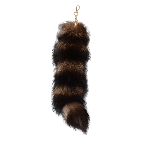 WEIOUKC Faux Fox Tail Keychain,Soft Artificial Fox Tail Faux Cat Tail Fox Tail,Handbag Tassel Ring Key Chain for Women