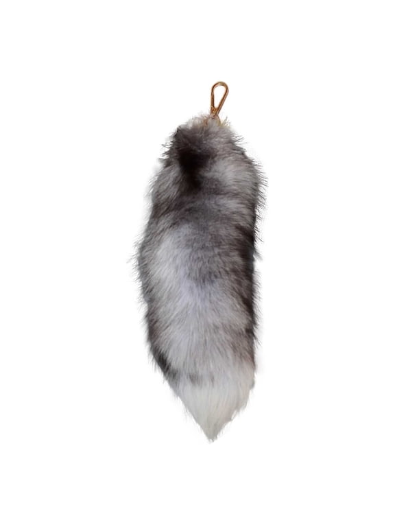Faux Fox Tail Keychain,Soft Artificial Fox Tail Faux Cat Tail Fox Tail,Handbag Tassel Ring Key Chain for Women