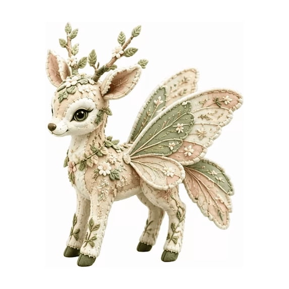 WEIOUKC Forest DIY Patchwork Kit,Doll Making Set,Forest Guardians Sewing Kit with Pre-Cut Fabric & Accessories, Handmade Decor Ornament Gift for Craft Lovers
