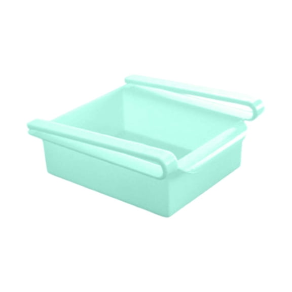 WEIOUKC Fridge Drawer Organizer, Shelf Storage Box, Small Size Refrigerator Shelf Pull,Adjustable Under-Shelf Storage Rack for Egg, Fruit, Vegetable, Seafood, Meat