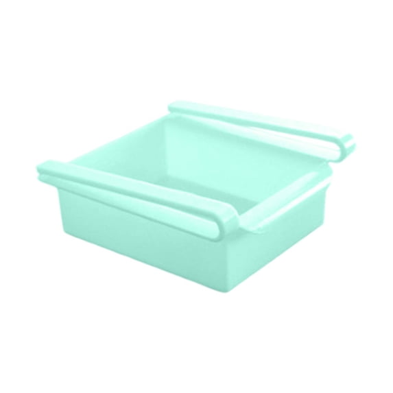 WEIOUKC Fridge Drawer Organizer, Shelf Storage Box, Small Size Refrigerator Shelf Pull,Adjustable Under-Shelf Storage Rack for Egg, Fruit, Vegetable, Seafood, Meat