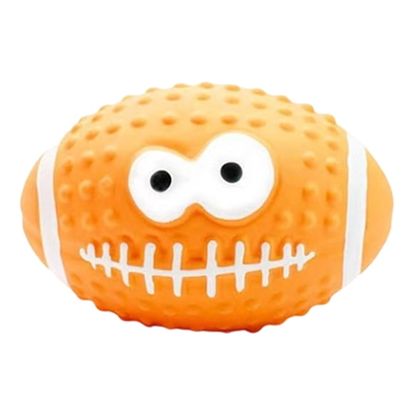 WEIOUKC Funny Face Latex Squeaky Dog Toy, Durable Chew Toy for Dental Health, Interactive Play for Small & Medium Dogs, Cute Gift Idea