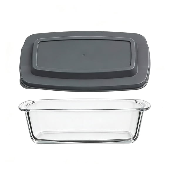 WEIOUKC Glass Loaf Pans for Baking Bread with Lids,Rectangular, Heat-Resistant, Oven & Microwave Safe, Dishwasher Safe, with Lids & Handles