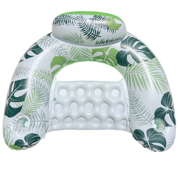 WEIOUKC Glitter Inflatable Pool Float Chair,Pool Floaties Chair Floats Loungers for Adults, Swimming Accessories for Pool & Lake Summer Lake Water Fun