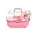 thumbnail image 1 of WEIOUKC Hamster Carrier Transparent Cover Outing Cage,Small Animal Cage,for Rabbits Rodents Transport Short Trip Car Outing Picnic, 1 of 5