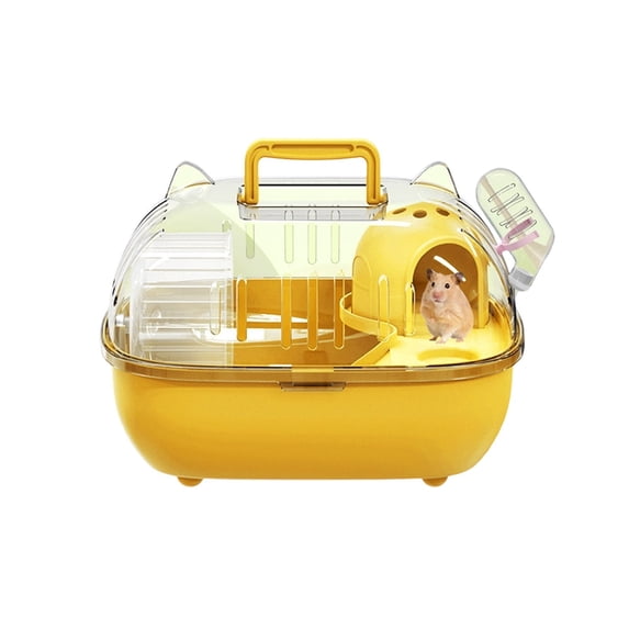 WEIOUKC Hamster Carrier Transparent Cover Outing Cage,Small Animal Cage,for Rabbits Rodents Transport Short Trip Car Outing Picnic