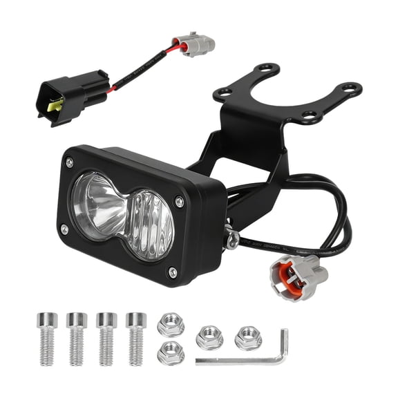 WEIOUKC Headlight Kit,20W LED E-Bike Headlight with 3-Pin Julet Connector, IP68 Waterproof 12-60V Cycling Front Lamp