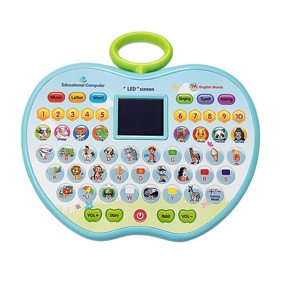 WEIOUKC LED English Learning Tablet with Point Reading Pen, Interactive Early Education Smart Toy for Little Learners, Audio Stories Songs & Games