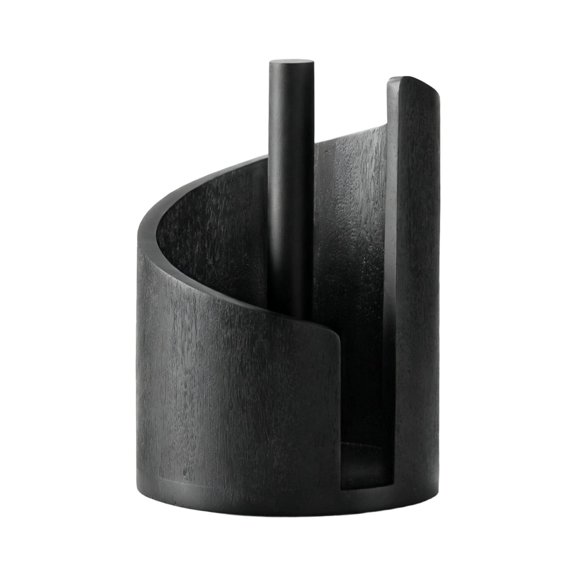 WEIOUKC Mountain Paper Towel Holder,Modern Spiral Cover Design,Round Base & Iron Holder for Kitchen or Bathroom