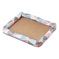 thumbnail image 1 of WEIOUKC Pet Cooling Mat for Dogs Cats, Summer Rattan Woven Cooling Bed, Breathable Anti- Bottom Pet Cooling Pad,for Dogs & Cats, Washable Non- Square Rattan Bed with Edge, 1 of 4