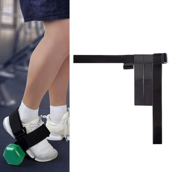 WEIOUKC Tibialis Trainer Adjustable Dumbbell Foot Strap for Ankle Weights Strength Training,Dumbbell Foot Attachment Ankle Strap, Leg Extension Tibialis Trainer