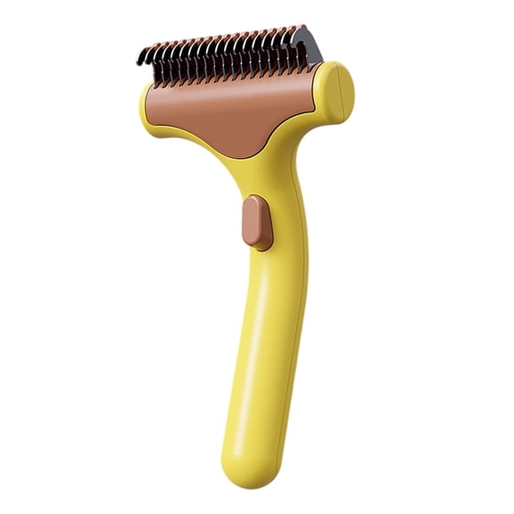 WEIOUKC Undercoat Rake for long haired Cats & Small/Medium Dogs, Deshedding Brush & Dematting Comb for Double Coated Pets with Long Hair, Matted , Grooming Tool for Kitten, Puppy and Rabbit
