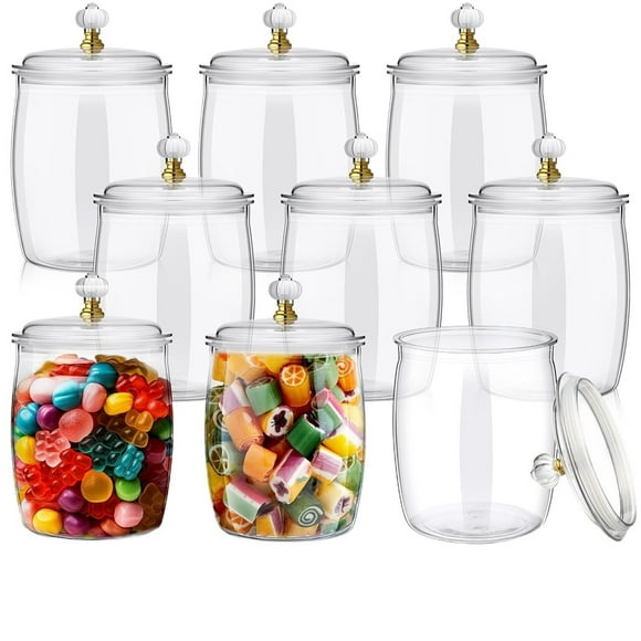 WEIPING Candy Jars Containers for Candy Buffet Dessert Jars for Party Table Display Bar Decoration Supplies