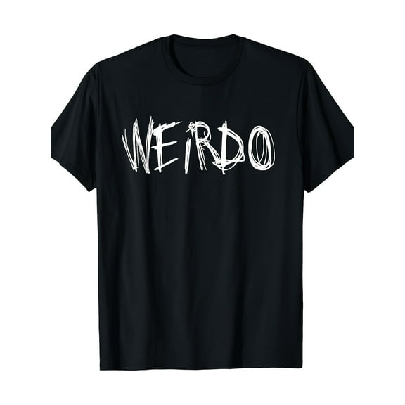 WEIRDO Punk Emo T-Shirt Funny Goth Heavy Metal Shirt Gift T-Shirt220g