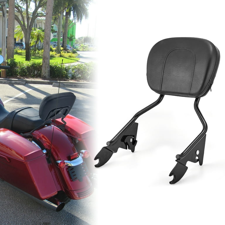 Detachable passenger backrest sissy 2024 bar for harley davidson touring