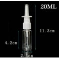 thumbnail image 1 of WEISIPU 10PCS 10ml Empty Nasal Pump Spray Plastic Bottle Fine Mist Refillable Genuine, 1 of 5