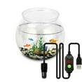 thumbnail image 1 of WEISIPU 10W USB Powered Mini Fish Tank Heater Thermostat Adjustable Submersible Aquarium Heater LED Heating Rod, 1 of 7