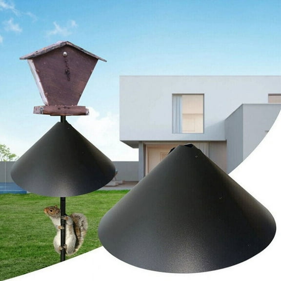 WEISIPU 12-18 inch Outdoor Squirrel Baffles for Bird Feeder Pole, Bird Houses for Outside Pole Mounted Squirrel Guard for Shepherd’s Hook