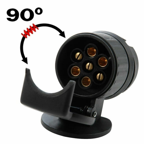 WEISIPU 13 to 7 Pin Plug Trailer Truck Electric Adapter Towbar Towing Socket Waterproof