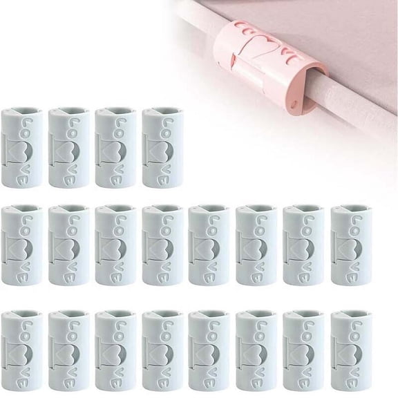 WEISIPU 24PCS Bed Sheet Grippers Duvet Cover Clips Sheet Fasteners Clips Keep Sheets Snug