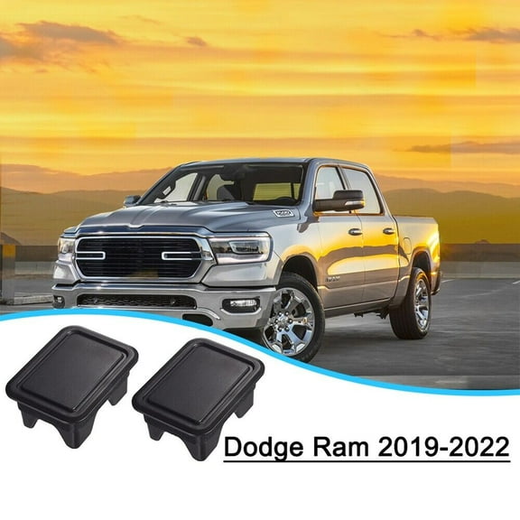 WEISIPU 2PCS Truck Bed Stake Pocket Cover Rear Bed Hole Plugs Fit for 2019-2022 Dodge Ram 1500