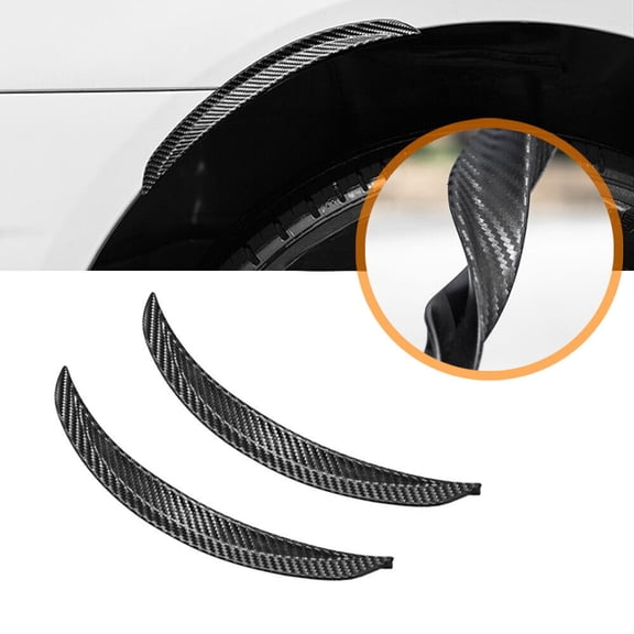WEISIPU 2Pcs Car Wheel Eyebrow Arch Strip Fender Flare Protector Stickers Accessories